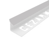 Профиль ПВХ для плитки Cezar внутренний 12 мм 202 Серебряный 2,5 м Профиль ПВХ для плитки Cezar внутренний 12 мм 202 Серебряный 2,5 м