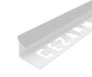 Профиль ПВХ для плитки Cezar внутренний 12 мм 202 Серебряный 2,5 м