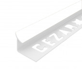 Профиль ПВХ для плитки Cezar внутренний 12 мм 101 Белый 2,5 м