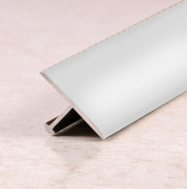 Профиль Т-образный 20 мм полукруглый алюминий PV37-03 серебро блестящее 2,7 м