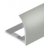 Профиль для плитки С-образный внешний из алюминия 12 мм PV24-02 Серебро матовое 2,7 м