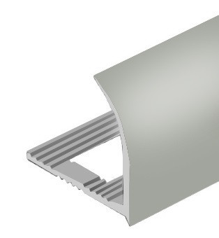 Заказать Профиль для плитки С-образный внешний из алюминия 12 мм PV24-02 Серебро матовое 2,7 м 
