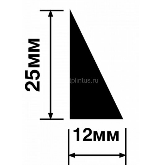 Заказать Молдинг 25х12 мм Hiwood TR25 белый 2,7м 