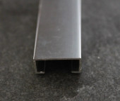Алюминиевый П-профиль 8х20 мм Б-4 серебро люкс 3 м
