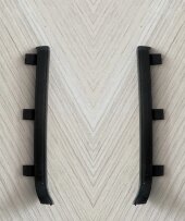 Заглушки металлические для плинтуса ПТ-79/10 М черный муар (кмп) Заглушки металлические для плинтуса ПТ-79/10 М черный муар (кмп)