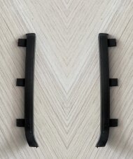 Заглушки металлические для плинтуса ПТ-79/10 М черный муар (кмп) Заглушки металлические для плинтуса ПТ-79/10 М черный муар (кмп)