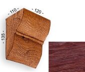 Консоль для балок 135х110х120 мм Уникс Классика К2 Вишня