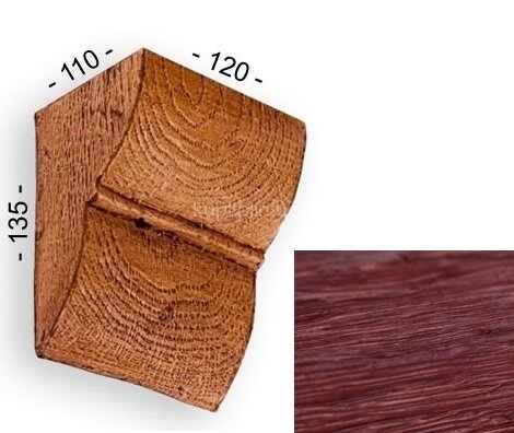 Заказать Консоль для балок 135х110х120 мм Уникс Классика К2 Вишня Заказать Консоль для балок 135х110х120 мм Уникс Классика К2 Вишня