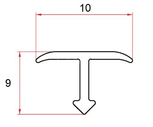 Заказать Алюминиевый Т-профиль 10 мм Евротрим Т-10 7335.05 черный 3 м Заказать Алюминиевый Т-профиль 10 мм Евротрим Т-10 7335.05 черный 3 м