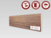Напольный плинтус МДФ Teckwood цветной 80х10 Орех Найт 2.15 м