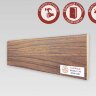 Напольный плинтус МДФ Teckwood цветной 80х10 Орех Найт 2.15 м
