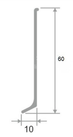 Заказать Уголок внутренний для плинтуса Евротрим L-60 алюминий черный Заказать Уголок внутренний для плинтуса Евротрим L-60 алюминий черный