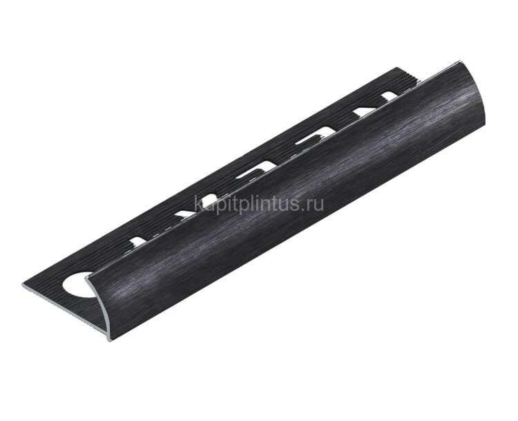 Заказать С-профиль для плитки внешний 10 мм NEEXY PV17-46 BBL-D черный блестящий браш 2.7 м 