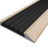 Заказать Порог противоскользящий с черной вставкой Д15 КД Сосна (декорированный) 2,7 м 