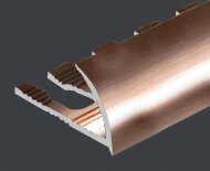 Гибкий C-образный профиль для плитки 8 мм PV19-15 розовый блестящий 2,7 м