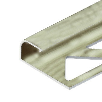 Заказать Алюминиевый C-профиль окантовочный для плитки 12 мм PV15-17 титан блестящий 2,7 м 