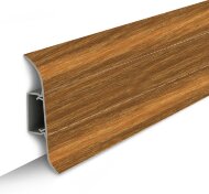 Плинтус ПВХ напольный 55 мм Идеал Классик К-П55 291 орех 2,2 м