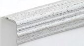 Угол ПВХ фигурный 30х30 Асви 330 Ясень белый 2,7 м