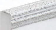 Угол ПВХ фигурный 30х30 Асви 330 Ясень белый 2,7 м