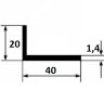 Заказать Алюминиевый уголок 20х40х1,4 мм 3 м Заказать Алюминиевый уголок 20х40х1,4 мм 3 м