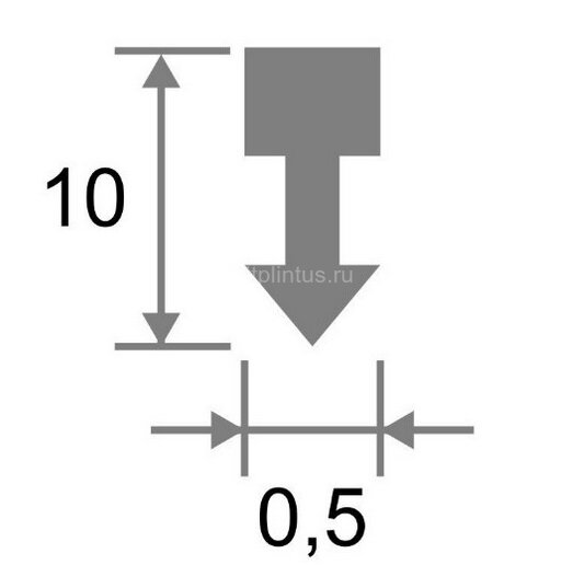Заказать Профиль Т-образный (вставка) ЛПТ-05 латунный хром полированный 2,7 м 