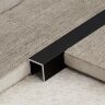 Алюминиевый П-профиль П-10х10 Черный матовый 2,7 м