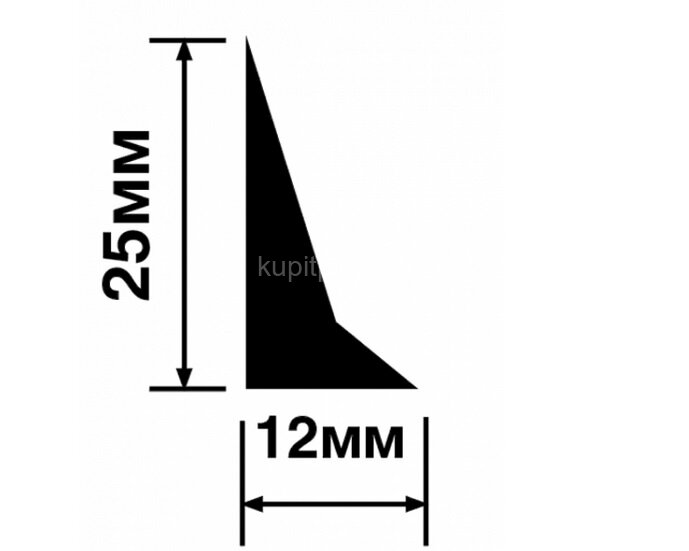 Заказать Молдинг 25х12 мм Hiwood TR25V2 белый 2,7м 