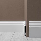 Напольный плинтус 100х13 мм Де-Багет XPS POLYMER Н 2 белый 2 м Напольный плинтус 100х13 мм Де-Багет XPS POLYMER Н 2 белый 2 м