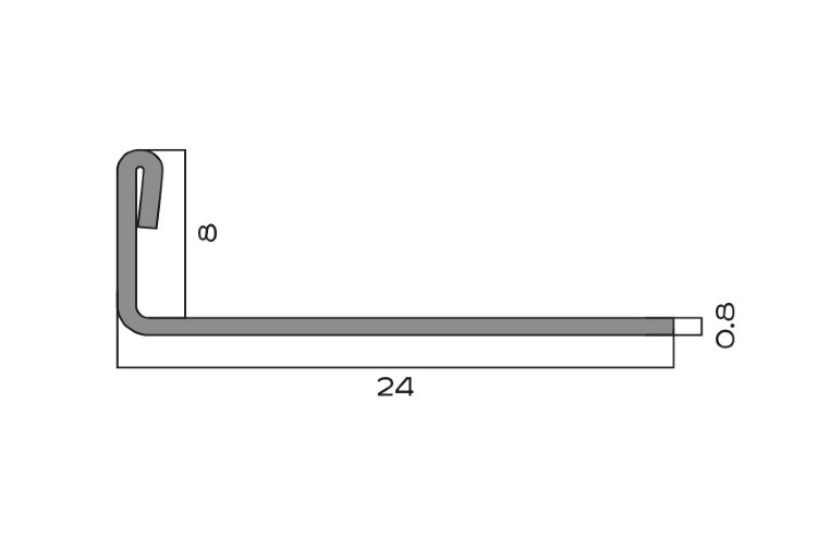 Заказать L-профиль 8 мм из нержавеющей стали NEEXY PVS92-04 BG золото браш 2.7м 