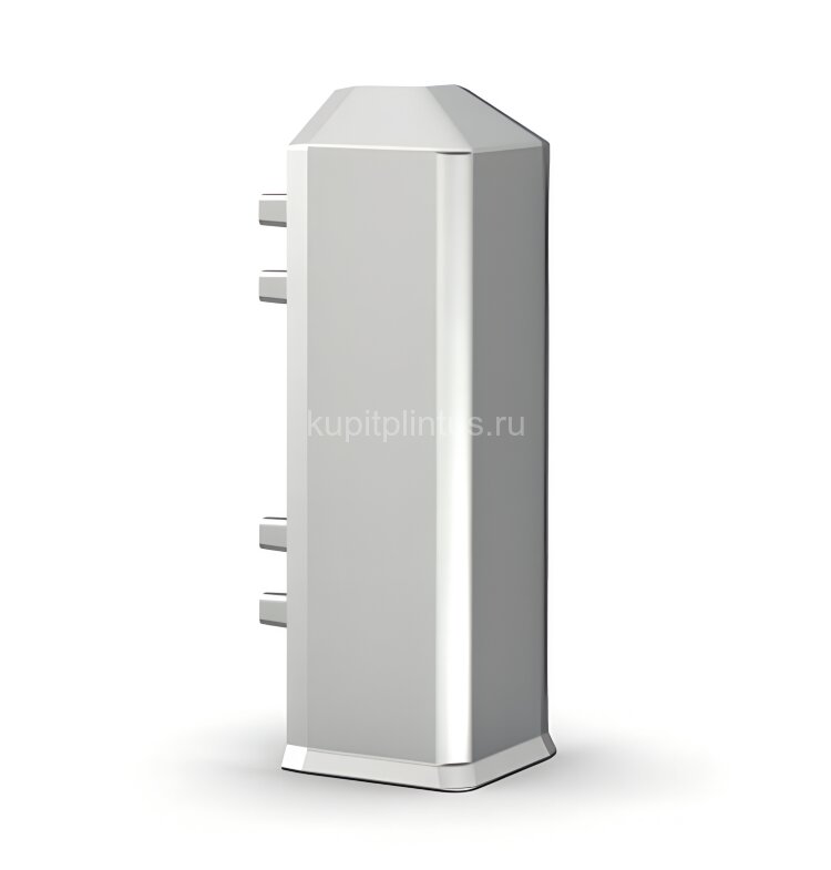 Заказать Уголок внешний для напольного плинтуса 70 мм Мега-Трейд ДЛ-70ун серебро 