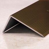 Порог угловой алюминиевый ПО-40х20 бронза матовая 2,7 м Порог угловой алюминиевый ПО-40х20 бронза матовая 2,7 м