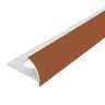 Профиль внешний ПВХ для плитки Cezar 9 мм 138 Темная карамель 2,5 м