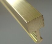 Профиль Т-образный (вставка) ЛПТ-05 латунный браш 2,7 м
