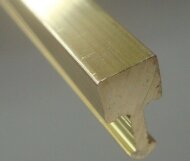 Профиль Т-образный (вставка) ЛПТ-05 латунный браш 2,7 м