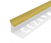 Внутренний угол ПВХ для плитки 12 мм Cezar 127 Светло-желтый 2,5 м