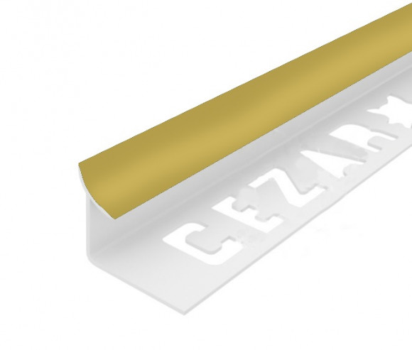 Заказать Внутренний угол ПВХ для плитки 12 мм Cezar 127 Светло-желтый 2,5 м 