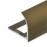 Заказать Профиль для плитки С-образный внешний из алюминия 10 мм PV23-09 Шампань блестящая 2,7 м 