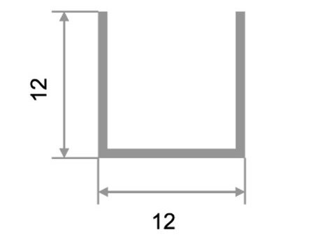 Заказать Алюминиевый П-профиль П-12х12 золото глянец 2,7 м Заказать Алюминиевый П-профиль П-12х12 золото глянец 2,7 м