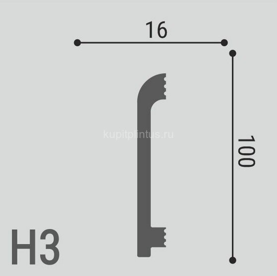 Заказать Напольный плинтус 100х16 мм Де-Багет XPS POLYMER Н 3 белый 2 м Заказать Напольный плинтус 100х16 мм Де-Багет XPS POLYMER Н 3 белый 2 м