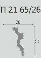 Заказать Потолочный плинтус 65х26 мм Де-Багет XPS П 21 65/26 белый 2 м Заказать Потолочный плинтус 65х26 мм Де-Багет XPS П 21 65/26 белый 2 м