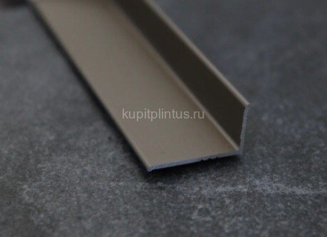 Заказать Алюминиевый уголок 21х21 мм ПВ21х21 внутренний шампань матовая 2,7 м Заказать Алюминиевый уголок 21х21 мм ПВ21х21 внутренний шампань матовая 2,7 м