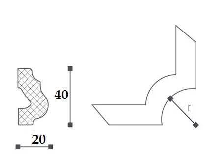 Заказать Декоративный уголок для карниза NMC Nomastyl O16 20х40 (кмп 4 штуки) Заказать Декоративный уголок для карниза NMC Nomastyl O16 20х40 (кмп 4 штуки)