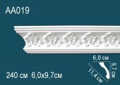 Потолочный плинтус с орнаментом Перфект AA019 97х114х60 мм 2,4 м Потолочный плинтус с орнаментом Перфект AA019 97х114х60 мм 2,4 м