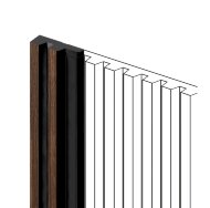 Финишный молдинг 11х34 мм HiWood LF129A BR396NK под дерево 2,7 м Финишный молдинг 11х34 мм HiWood LF129A BR396NK под дерево 2,7 м