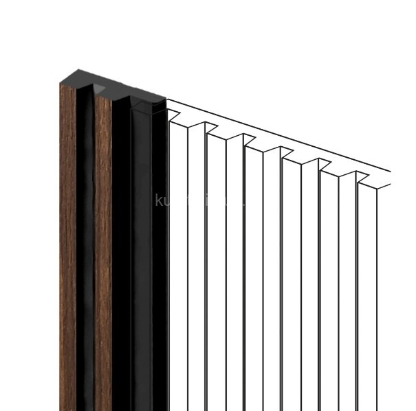 Заказать Финишный молдинг 11х34 мм HiWood LF129A BR396NK под дерево 2,7 м 