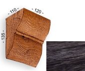 Консоль для балок 135х110х120 мм Уникс Классика К2 Темная олива