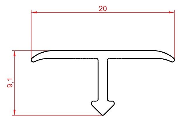 Заказать Алюминиевый Т-профиль 20 мм Евротрим Т-20 7337.05 черный 3 м Заказать Алюминиевый Т-профиль 20 мм Евротрим Т-20 7337.05 черный 3 м