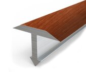 Профиль Т-образный из ламинированного алюминия Т-26 Л Красный клен 2,7 м Профиль Т-образный из ламинированного алюминия Т-26 Л Красный клен 2,7 м