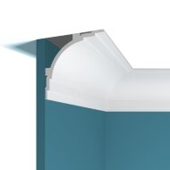 Потолочный плинтус Перфект Плюс P99 белый ударопрочный полимер 100х100х2000 мм Потолочный плинтус Перфект Плюс P99 белый ударопрочный полимер 100х100х2000 мм