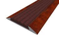 Порог противоскользящий с коричневой вставкой Д15 КД Пробка (декорированный) 2,7 м Порог противоскользящий с коричневой вставкой Д15 КД Пробка (декорированный) 2,7 м